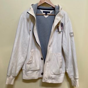 Tommy Hilfiger front bottom down hoodie